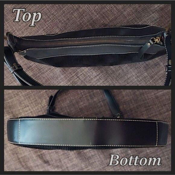 Maxx New York Black Corduroy And Leather Messenger Shoulder Bag Large Purse - Picture 6 of 11